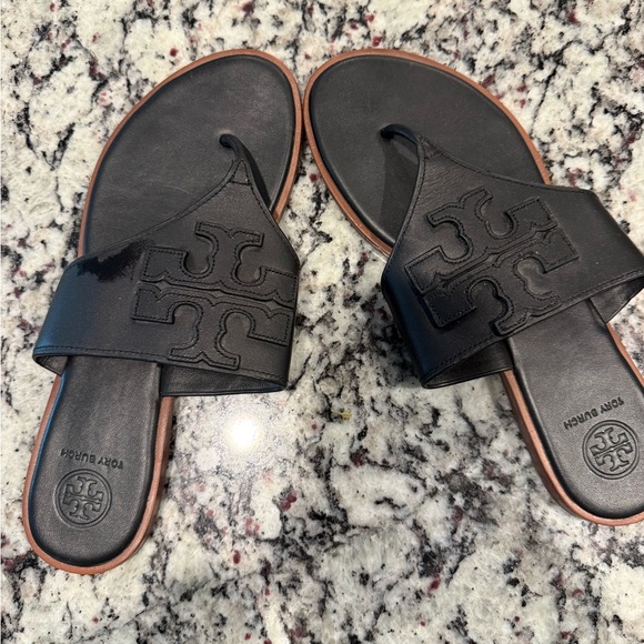 Tory Burch Black Slide Sandals Size:8 - Picture 4 of 4